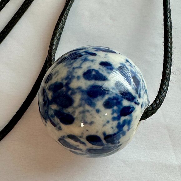 Boho BUNDLE (3) Ceramic Beads Pendants Chocker Necklaces Minimalist Boho Gipsy - Picture 13 of 15